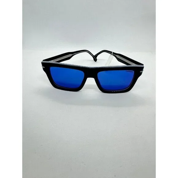 CARRERA men's square sunglasses- Black/Blue54mm Model 305/S Y00